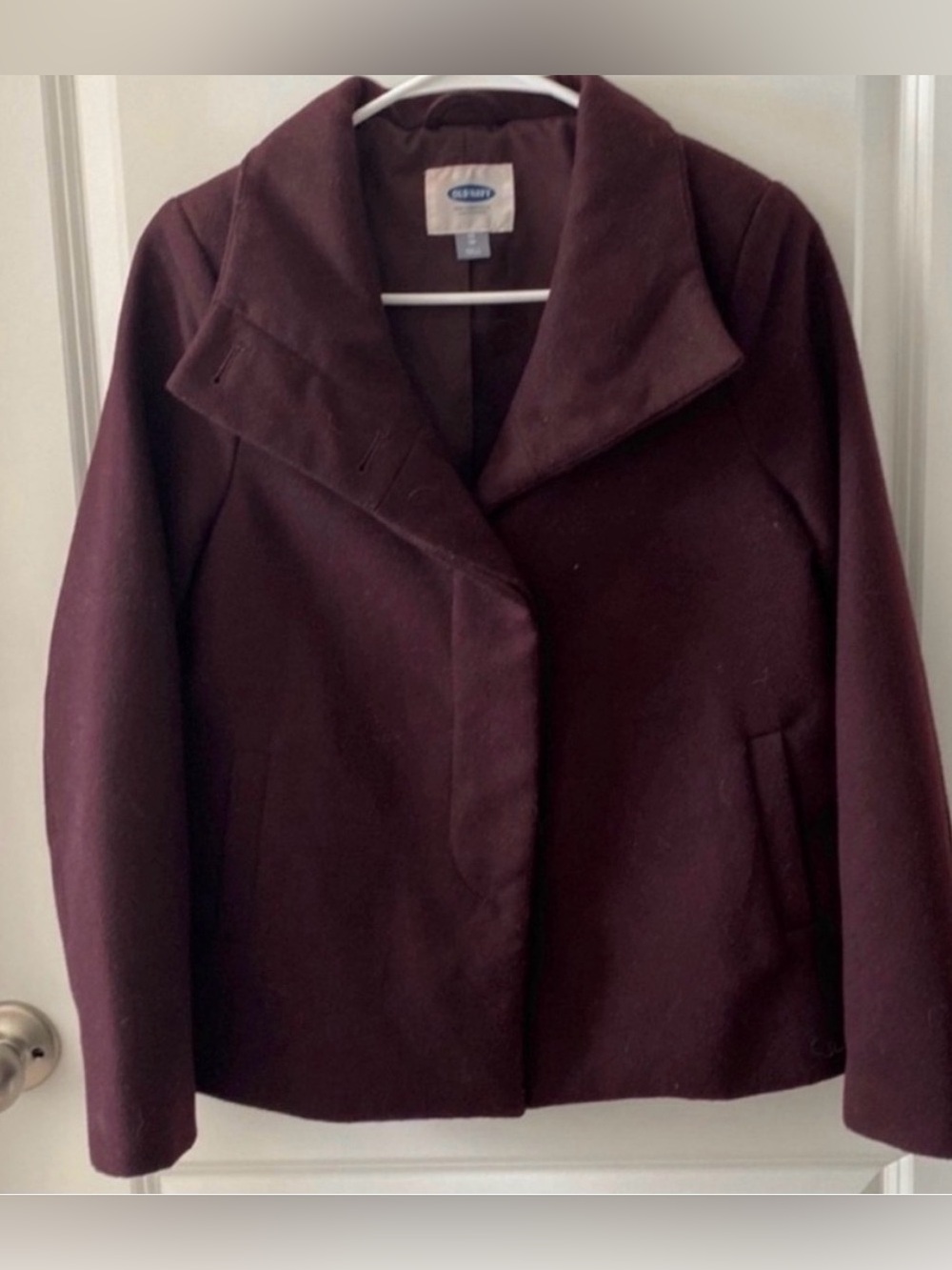 Old Navy Pea Coat Purple Size XS